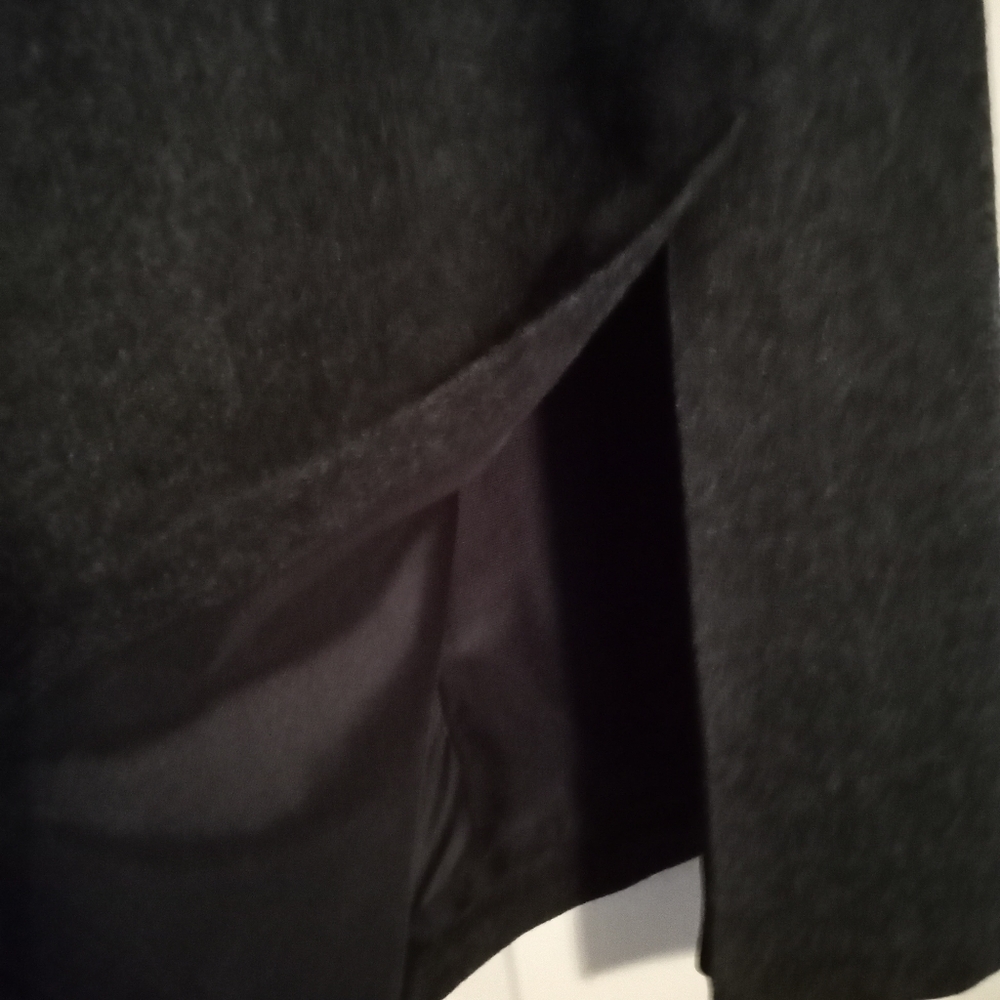 2 piece dark grey wool blend suit ( Jacket and skirt)